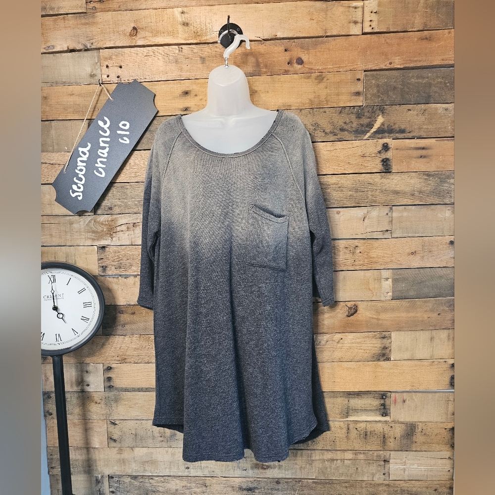Free People Women's Tanna Peached Out Bliss Tunic- Gray-M